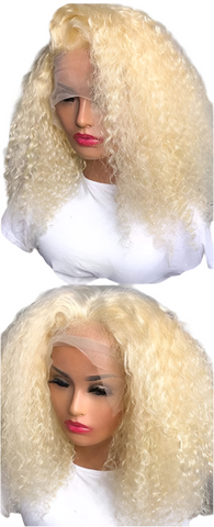613 Kinky curly T- part lace front unit kiesha