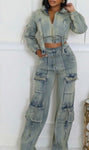 Denim 2 piece sets